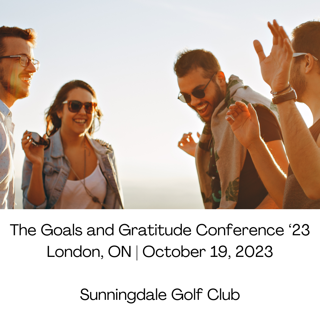 The goals and gratitude conference 23 london october 2020.